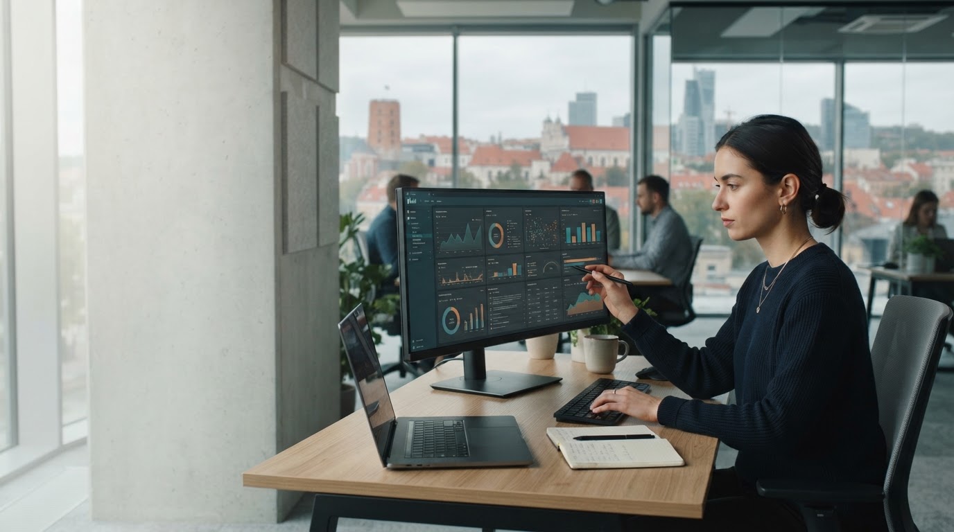 Vinted Technologies dirbtinio intelekto valdomos investavimo platformos vizualizacija